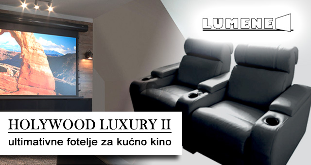 Lumene Holywood Luxury II ultimativne fotelje za kućno kino