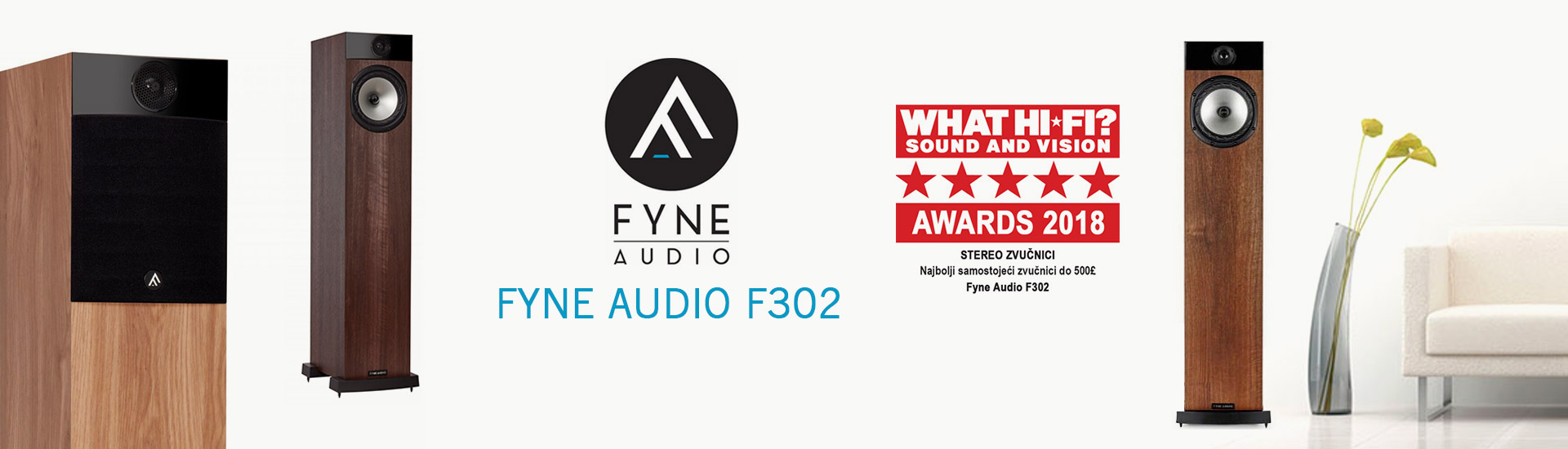Fyne Audio 302 What hifi 2018 nagrada
