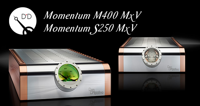 D’Agostino Momentum M400 MxV Mono pojačalo snage i  Momentum S250 MxV, stereo pojačalo snage