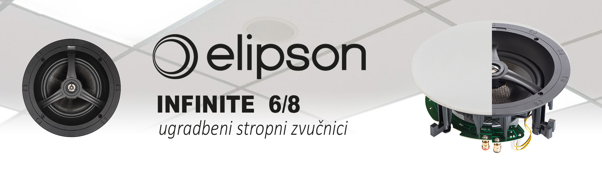 Elipson Infinity 6/8 stropni ugradbeni zvučnici