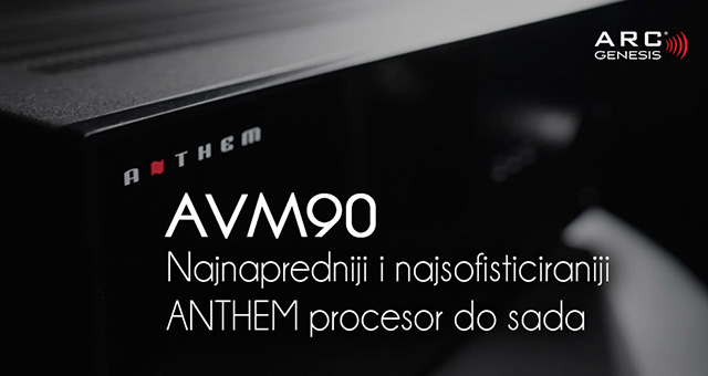 Anthem AVM 90 – pretpojačalo/procesor za 15.4 kanalno kućno kino