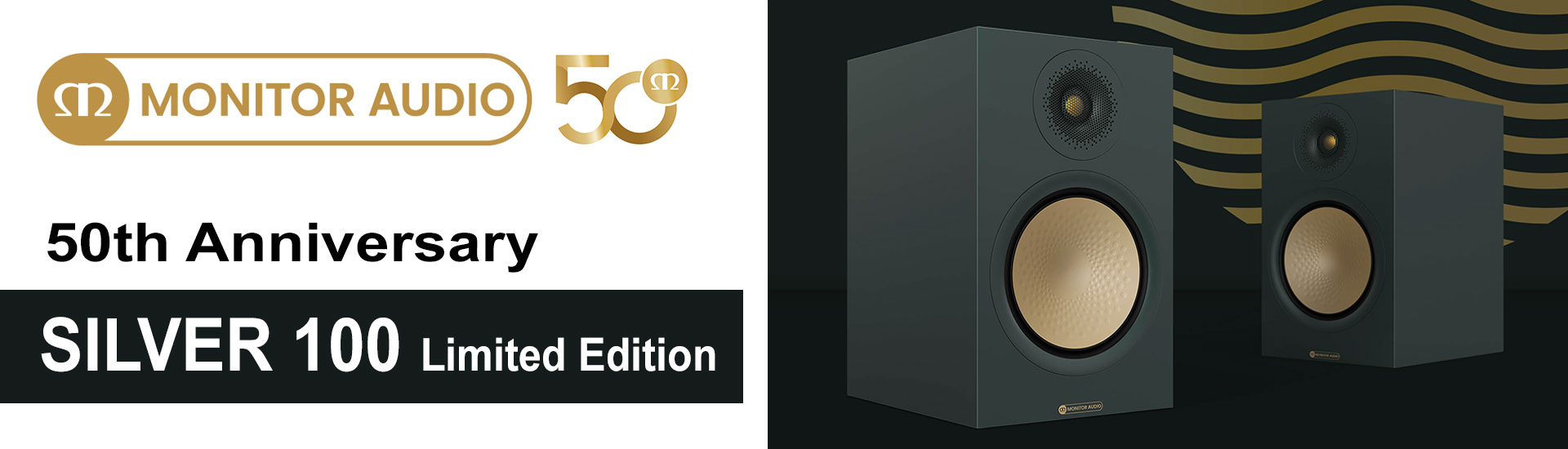 Monitor Audio 50th Anniversarya - Silver 100 Limited Edition