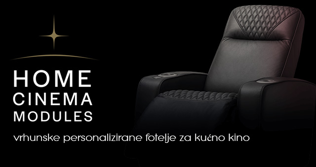 HCM Home Cinema Modules – vrhunske personalizirane fotelje za kućno kino