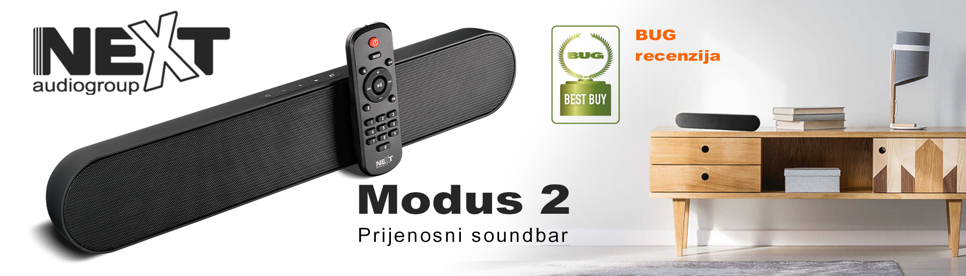 NEXT Audiocom Modus 2 prjenosni soundbar 