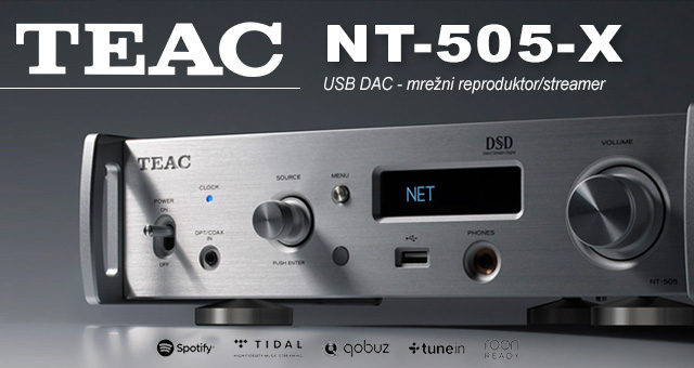TEAC NT-505-X USB DAC - mrežni reproduktor/streamer