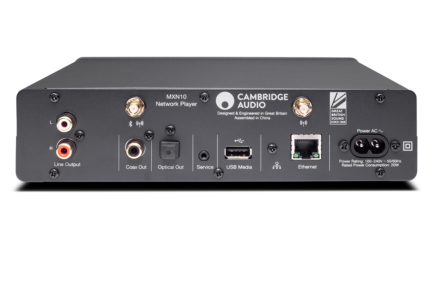 Cambridge Audio MXN10 - mrežni reproduktor straga