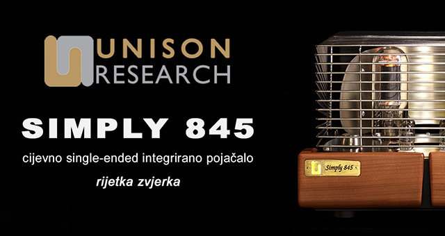Unison Research Simply 845 – cijevno single-ended integrirano pojačalo, rijetka zvjerka