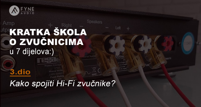 Kako spojiti Hi-Fi zvučnike?– Fyne Audio kratka škola o zvučnicima 3.dio