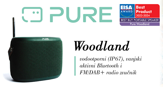Pure Woodland – vodootporni (IP67), vanjski aktivni Bluetooth i FM/DAB+ radio zvučnik