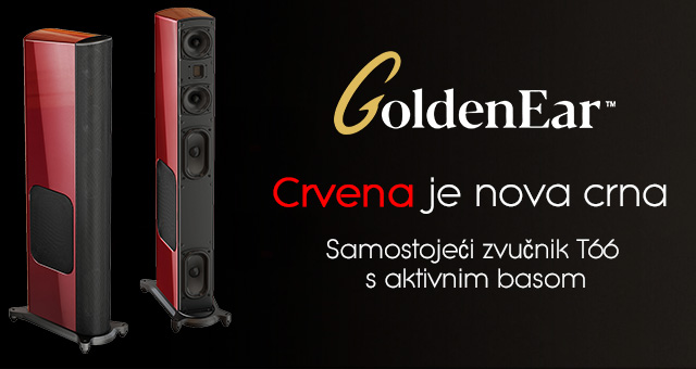 Golden Ear Red je nova crna – Samostojeći zvučnik T66 s aktivnim basom