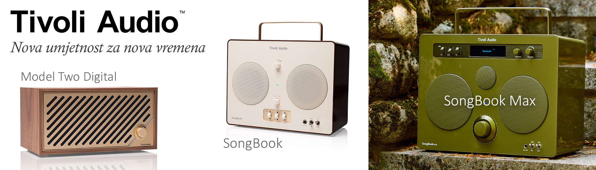 Tivoli Audio Model Two Digital, SongBook i SongBook Max