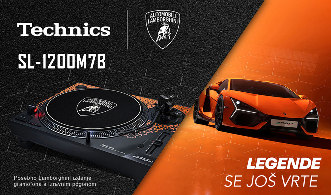 Technics SL-1200M7B – Posebno Lamborghini izdanje gramofona s izravnim pogonom