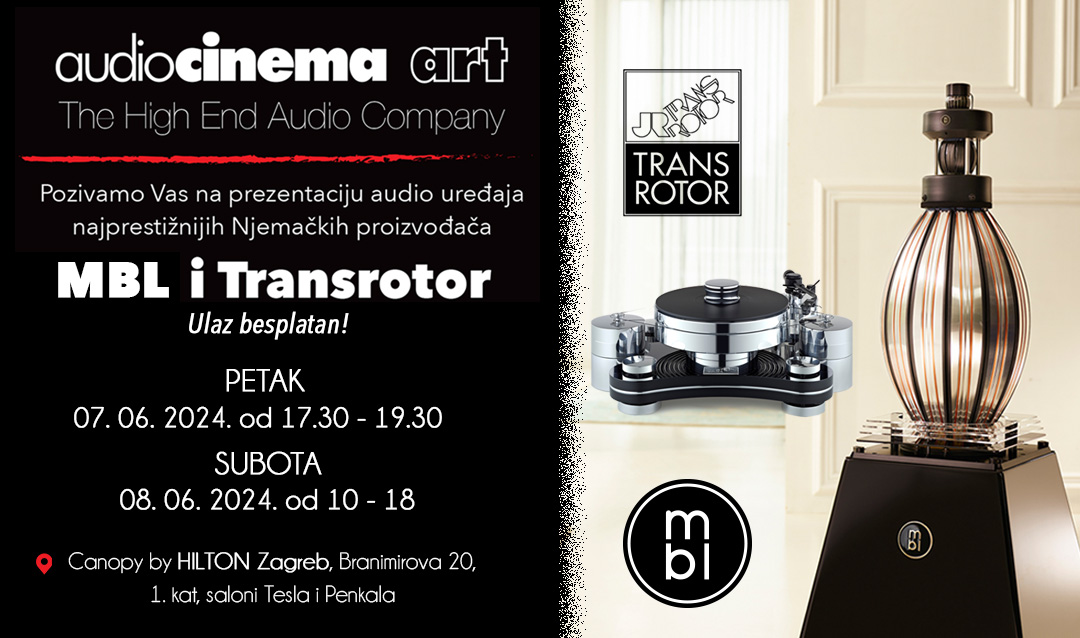 Prezentacija Audiocinema Art - MBL i Transrotor, Hilton, Zagreb