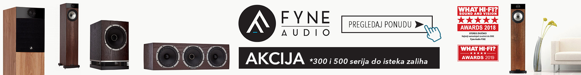 Fyne Audio akcija do isteka zaliha