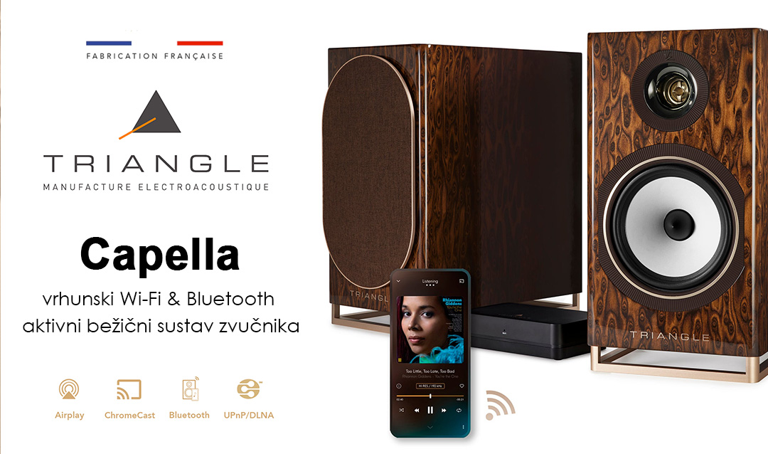 Triangle Capella – vrhunski Wi-Fi & Bluetooth aktivni bežični sustav zvučnika