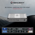 Oehlbach prekidač 8K signala za HDMI® - razdjelnik 2:1