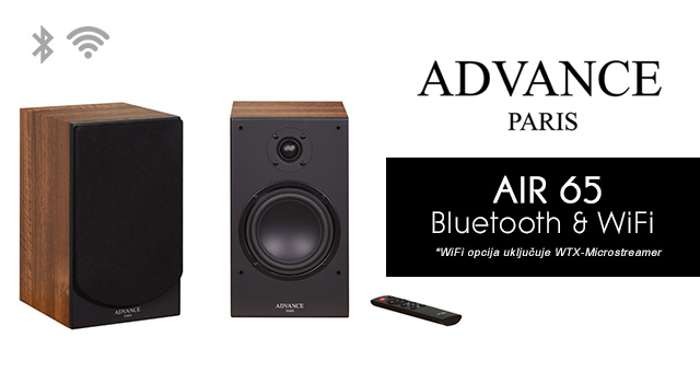 Advance Paris AIR 65 Bluetooth / AIR 65 Bluetooth & WiFi – bežični zvučnici za policu/stalke