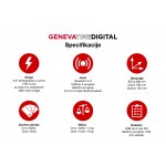 Geneva Time / Digital digitalni sat/budilica, Bluetooth zvučnik sa bežičnim punjačem