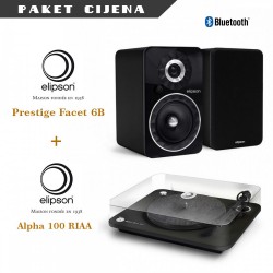 Elipson Prestige Facet 6BT + Elipson Alpha 100 RIAA gramofon