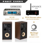 Listen & Co  LC-01 int.hibridno pojačalo + Advance Paris WTX Stream tubes + Elipson Heritage XLS 11