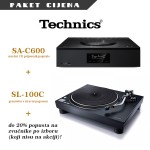 Technics SA-C600 mrežni CD prijamnik + SL-100C gramofon