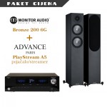 Advance Paris PlayStream A5 + Monitor Audio Bronze 200 G6