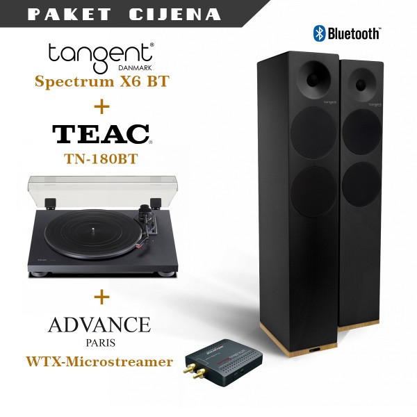 Tangent Spectrum X6 BT active + Teac TN 180BT + Advance WTX Microstream  