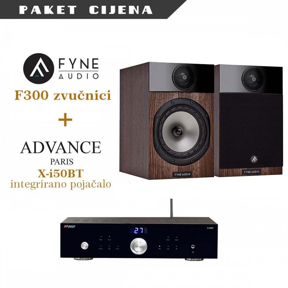 Advance Paris X-i50BT + Fyne Audio F300