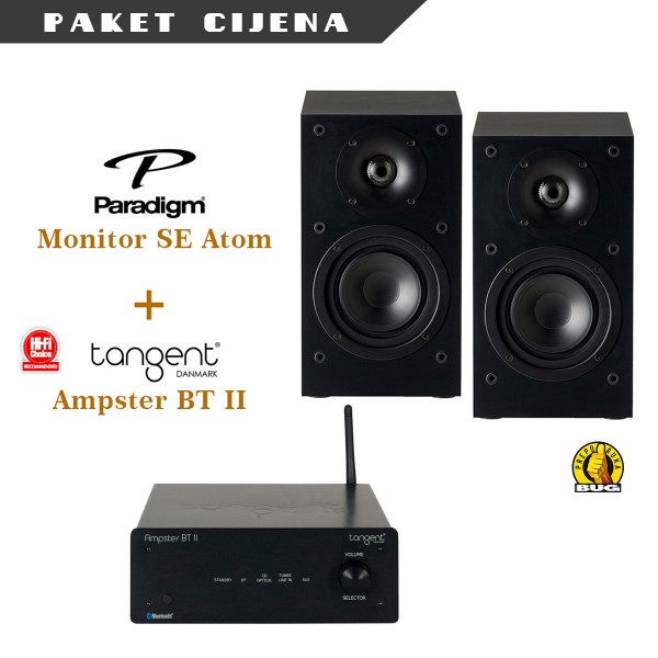 Tangent Ampster BT II + Paradigm Monitor SE Atom