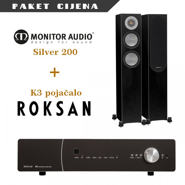 Roksan K3 + Monitor Audio Silver 200