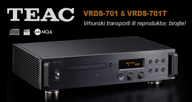 TEAC VRDS-701 i VRDS-701T – vrhunski transporti ili reproduktor, birajte!