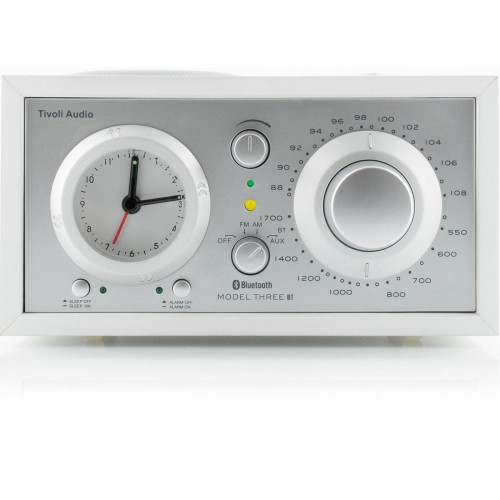 Tivoli Audio Model Three BT - White / Silver - bežični AM/FM/ Bluetooth/USB radio-sat sa Aux ulazom 
