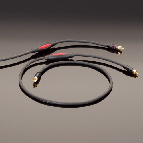 Transparent MUSICLINK RCA interkonekt kabel (1m)